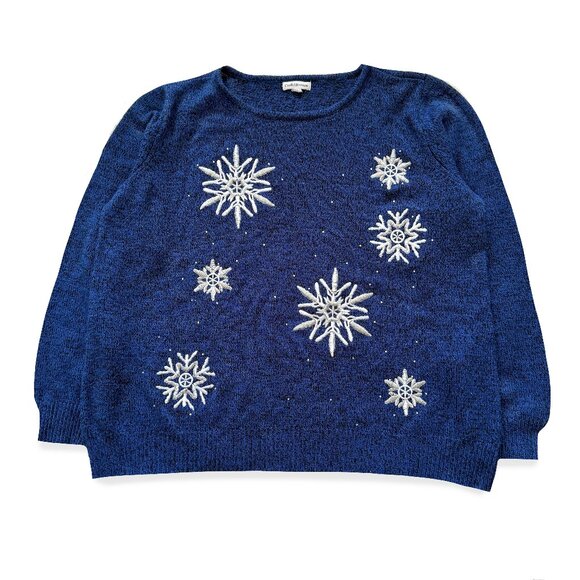 Secondhand Croft and Barrow, Snowflake Sweater - Picture 1 of 1